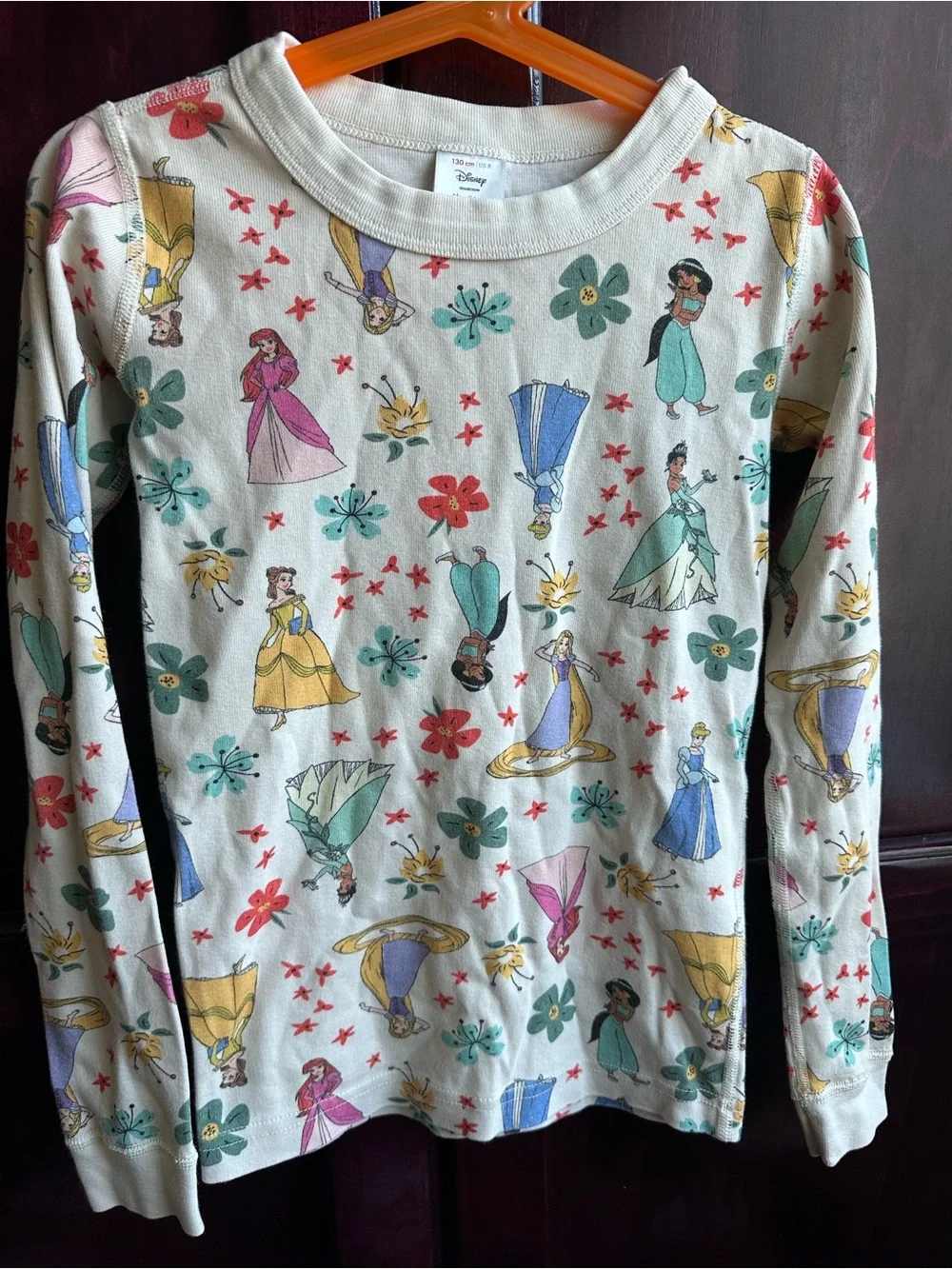 Organic Cotton Disney Princess Print Pajama Set -Long Sleeve Sleepwear